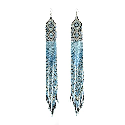 Black and Gold Tassel Earrings, A Beautiful and Sophisticated Accessory for Women, Ideal for Day or Night