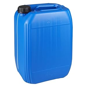 Jerrycanshop - Stapelbarer 20 Liter UN Kanister - Kraftstoff Kanister, Wasserkanister, Benzinkanister - Kunststoff (HDPE) - DIN61 Kanister 20L - BPA Frei - Blau