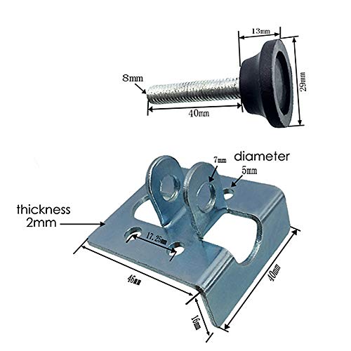 Hyever Furniture Legs Leveler Metal Adjustable Workbench Leveling Feet 2.1 Inch Pack Of 8 #TOP4