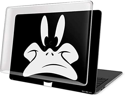 Skinit Case + Skin Compatible with MacBook Pro 15in (2016-19) - Officially Licensed Warner Bros Daffy Duck Plain Black and White Design