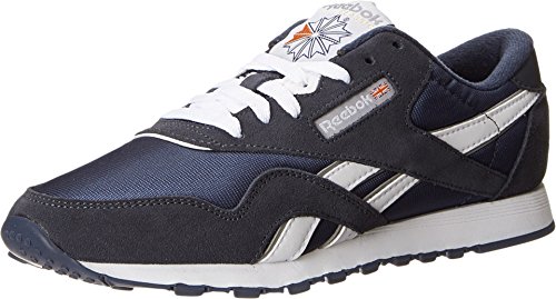 Image of Reebok Women's Classic Nylon Casual Shoes, Team Navy /Platinum, 10