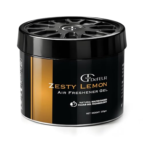 Image of Zesty Lemon Perfume - Gel Car Air Freshener (120) | Gel Lasts up to 45 days | Car Accessories