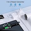 2000W Voltage Converter US to Europe for Hair Dryer, 220V to 110V Converter for European Travel with 3 AC 2 USBC 2 USBA Ports, European Travel Plug Adapter with Plug