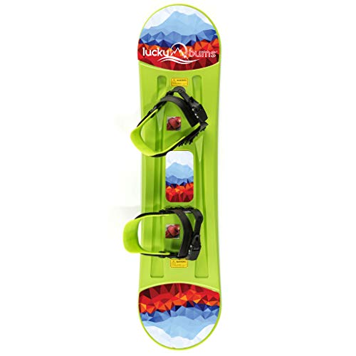 Lucky Bums Kids Beginner Plastic Snowboard, 95cm, Green - Thumbnail 5