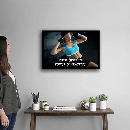 Lirong Never Forget The Power Motivational Inspirational Posters Home Decor Wall Art Print For Gym Motivational Quotes Poster Printing 24X36Inch(60X90Cm) #TOP3