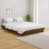 Construction et dimensions robustes : ce lit en bois de pin massif marron miel offre une taille totale de 194 x 123,5 x 21 cm (L x l x H) et convient pour un matelas de 120 x 190 cm (petit double). Les lattes robustes garantissent une répartition uniforme du poids et de la stabilité.