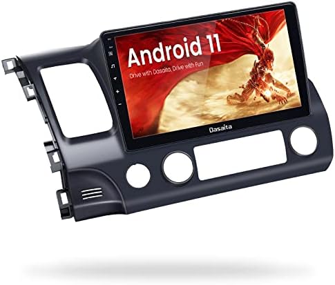 Dasaita Android 11 Car Stereo for Honda Civic 2006 2007 2008 2009 2010 2011 Radio with 10.2" Screen & GPS Navigation & 2GB Ram 32GB ROM Head Unit (Honda Civic 2006 to 2011)
