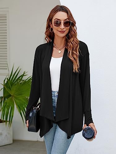 Naggoo 3066003 Womens Open Front Cardigan Sweater Solid Color Casual Fall Knit Outwear thumb #1