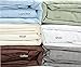 London Home Twin Size 400 Thread Count 100% Cotton Sateen Dobby Stripe Sheet Set -Light Blue