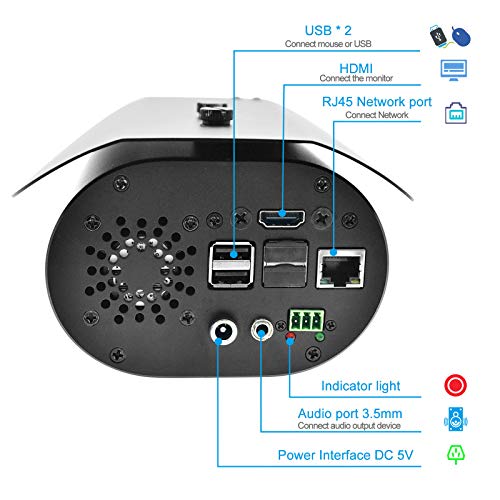 Multi-person Thermal Imaging Camera with Black Body Solution, Non-Contact Face Recognition Temperature Measurement Automatic Infrared Thermal Imager Scanner Kiosk Access control system(Stand included)