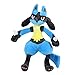 SKYLULU QVersion Lucario Mega Evolution Edition Plüschpuppe Spielzeug Cartoon Animation Puppe Puppe Geschenk