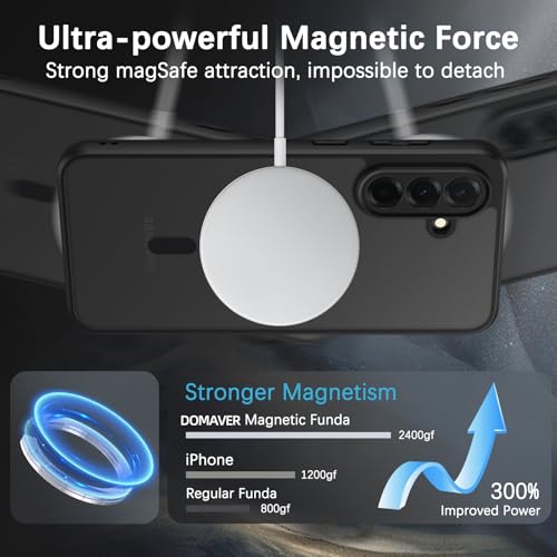 Coque Samsung A56 fine mate givrée noire résistante aux chocs
