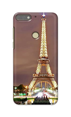 Image of PRINTFIDAA Lovers Famous Place Eiffel Tower in Paris Printed Designer Hard Case for Honor 7C / Huawei Y7 Prime (2018) / Huawei Y7 (2018) / Nova 2 Lite Back Cover -(e) RPM1009