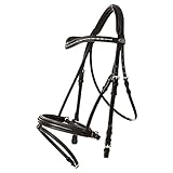trense schwedisches reithalfter inkl. Gurtzügel 19 mm Breite Kavalkade Schwedisch-kombinierte Trense Caprice, Schwarz, 190311150200