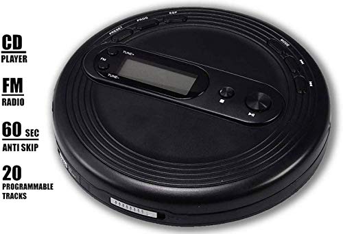 Deluxe Products Portable CD Player with Anti-Skip Protection, FM Radio and Stereo Earbuds