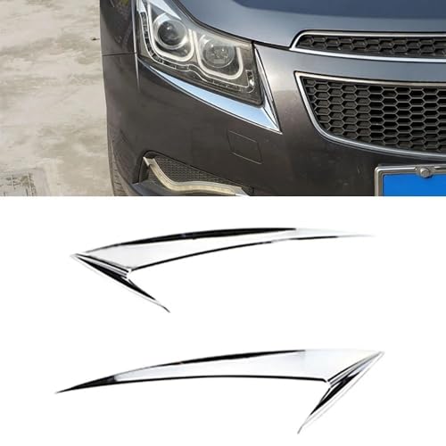 Sourcil phare voiture pour Chevy Cruze 2009-2014 en fibre de carbone - 2