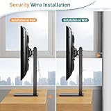 ELIVED Swivel Table Top TV Stand for most 37"-70" TVs with Max VESA 600x400mm up to 40KG, Height Adjustable TV stand for Plasma, LCD, LED, OLED Flat/Curved TVs, Universal Table Top TV Stand EV017 - Image 7