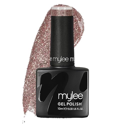 Mylee Gel Nail Polish 10ml [Access all Areas] UV/LED Soak-Off Nail Art Manicure Pedicure for Professional, Salon & Home Use [Fine Glitters Range] - Long Lasting & Easy to Apply