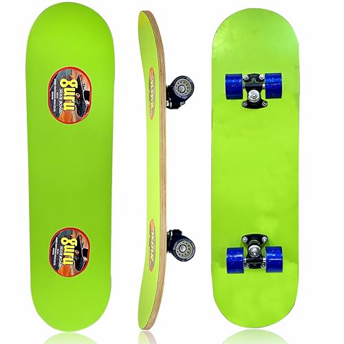 Image of GURU Skateboard, Wooden Non-Slip Skateboard for Kids, Adult, Casterboard /Skate Board /Hoverboard /Longboard for Beginners, Learners, Training Purpose for All Age Group