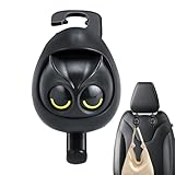 Gancho para bolso de coche – Bonito soporte de búho parpadeante – Soporte para bolsa de coche – Almacenamiento de vehículo asiento trasero ropa, mochila, bolso, sombrero, paraguas abrigo