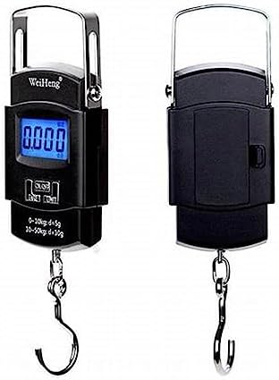 MYSTEVVA Electronic 50KG Digital Luggage Weighing Scale Black | Bag ...
