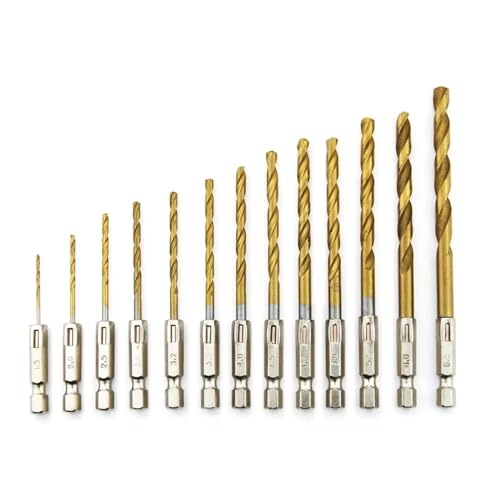 Outils de travail du bois indispensables pour aménager votre maison, 13 forets HSS 1,5 à 6,5 mm