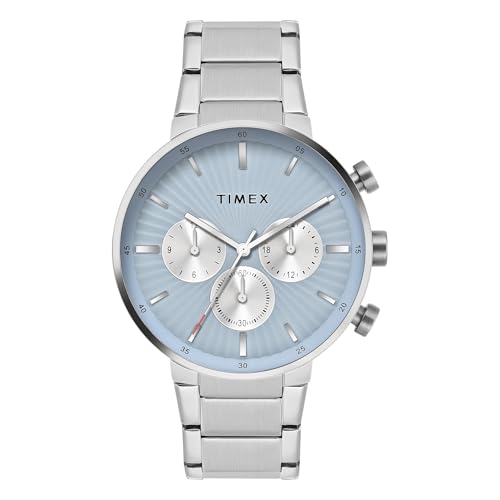 Image of TIMEX Blue Round Dial Analog Men's Watch - TWEG28400