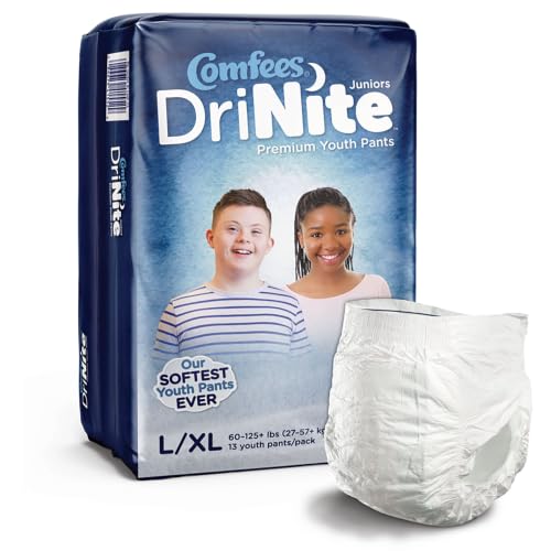 Comfees DriNite Juniors Youth Youth Absorbent Underwear Large/X-Large 60 to 125 lbs. CMF-YLXL 13 Ct