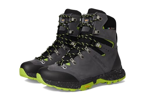 Zamberlan Men's Thunder Pro GTX Backpacking Boot, Dark Grey/Lime, 11