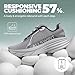 ALLSWIFIT Men's Cushion Lightweight Walking Running Shoes Tennis Non-Slip Comfortable Jogging Workout Gym Athletic Breathable ActiveAiry Fashion Sneakers,Size 8,Grey,AMUMRS2513