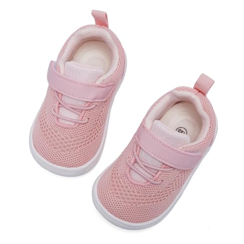 Image of MORENDL Toddler Sneakers Baby Boys & Girls Barefoot Shoes Lightweight Breathable Walking Running Tennis Athletic Sport Shoes