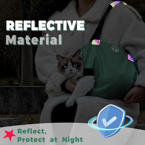 Supet Bolsa De Transporte Para Gatos, Bolsa De Transporte Macia Para Gatos, Bolsa De Contenção Respi