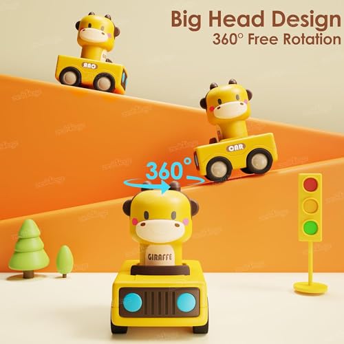 Image of Zest 4 Toyz Press and Go Car Toy for Kids Cartoon Animal Push & Go Cars Friction Powered Vehicles Educational Toys for Boys & Girls 12 Months+ (Pack of 3) Random Dispatch