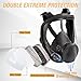Pomerol Gas Masks Survival Nuclear and Chemical - Full Face Gas Mask with 40mm Activated Carbon Filter & 6001CN Filters (Full)