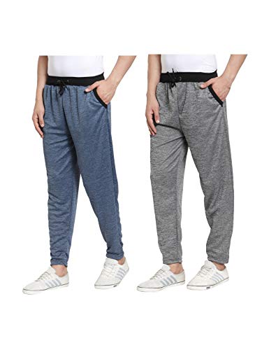 Image of UZARUS Men's Cotton Joggers Gym Sports Track Pants - Pack of 2