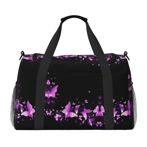 Sac de voyage cabine papillon violet grand volume et ultra léger