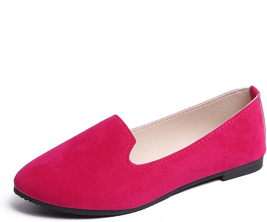 Ballerines Plates à Enfiler à Bout Carré Pour Femme