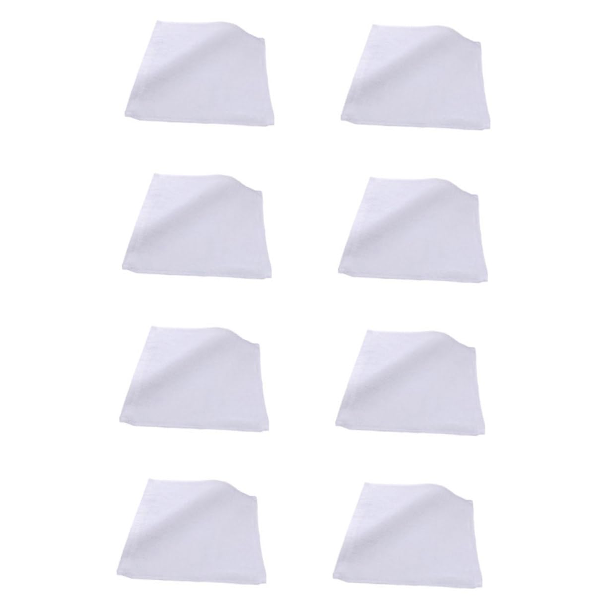 FRCOLOR 8pcs Facial Towels Soft Durable Washcloths for Home Use for Bathing Makeup Removal and Daily Care Pure