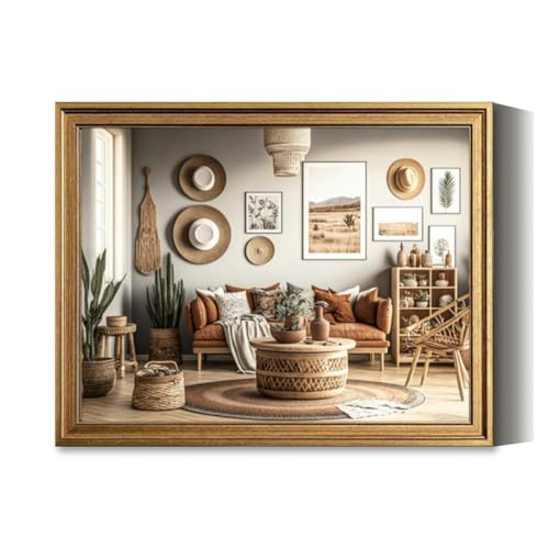 Vintage Framed Wall Art Stylish and modern boho inspired living