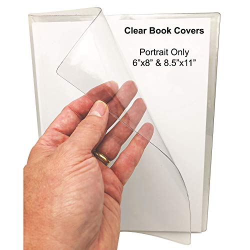 Ashley Productions Capa de livro transparente de poliéster, 15 x 20 cm
