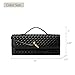 BaiYouDa Evening Clutch Purse for Women Casual Fashion Satchel Shoulder Handbag Vegan Leather Crossbody Bags Black