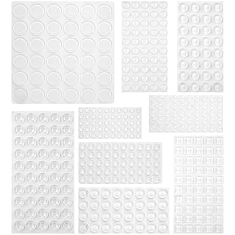 Gummipuffer Transparent,moinkerin 400 Stücke Schutzpuffer Gummipuffer Selbstklebend Anschlagpuffer Anti-Rutsch-Puffer für Türen, Schränke, Tastatur, Sonstiger Haushaltsgebrauch Cover