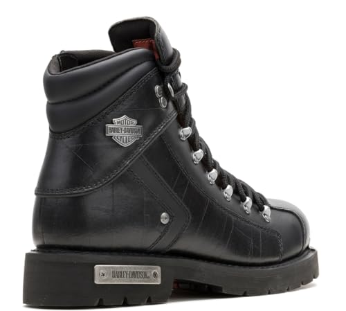 Harley-Davidson Men's Electron Ride 6-in. Black Leather Motorcycle Boots, D963183