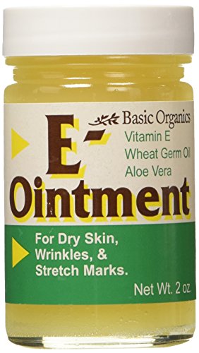 Basic Organics Natural Vitamin E Ointment For Skin, 2 Ounce, Pack of 3