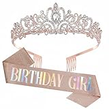 Convient pour : cet ensemble a été spécialement conçu pour les filles. Les bandeaux et la ceinture conviennent à la plupart des fêtes d'anniversaire comme les 16 ans, les 18 ans. Anniversaire, 21ème anniversaire, 30 ans. anniversaire, etc.