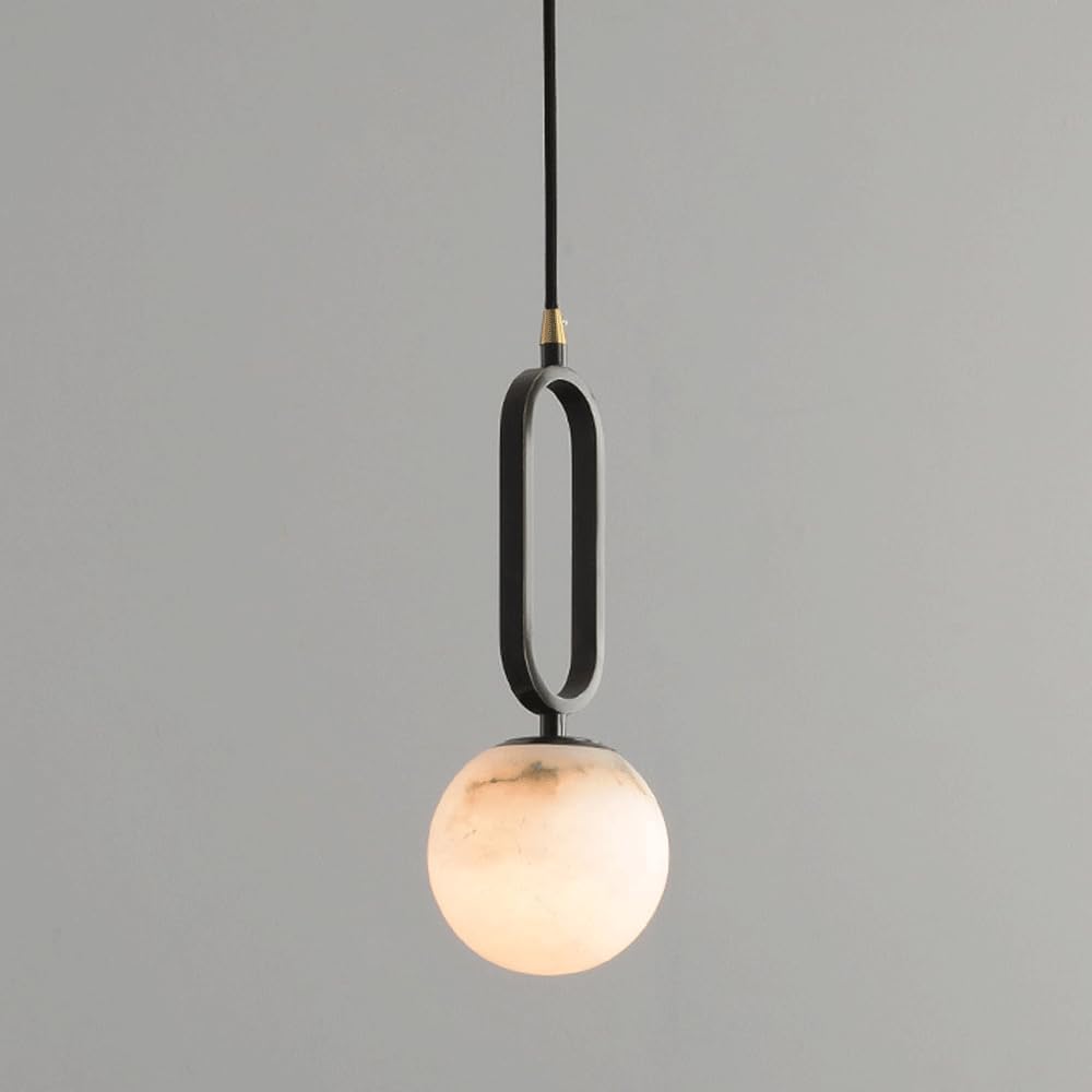 Lustre en marbre gain de place pour éclairer un petit chevet ou un bureau moderne