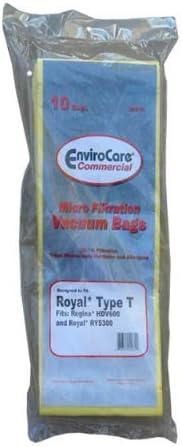 10 Commercial Bags Fit Royal Ultra Type T 3-423002-001 RY5300 Upright Vacuum Cleaner, Regina, Triton, LG, Simplicity, Bernina, Cirrus, Belvedere, Riccar, Carpet Pro, CleanMax, DustCare, Evolution, Sanyo, Fuller Brush, Powr-Flite, Sears Kenmore, Panasonic3-423002-001, 1-423002-000, H13, A, 846CR, CPU-1, H13, Type U, 6.181, MC-V160HT, TVU55, PF-90, U20E, U2, MC117PF, C15-12, B, S7-12, CMH, CMPH CMPS & CMS
