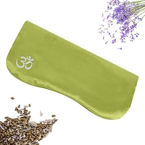LIROVA Luxury Silk Eye Pillow with Lavender for Relaxation, Weighted Eye Mask for Aromatherapy, Yoga and Meditation Women and Men