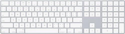 Image of Apple Magic Keyboard with Numeric Keypad: Wireless, Bluetooth, Rechargeable. Works with Mac, iPad, or iPhone; Chinese - Pinyin - White