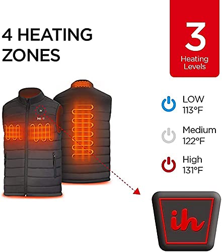 Image of Heated Vest for Men and Women,Lightweight Rechargeable Electric Heating Vest with Battery Pack